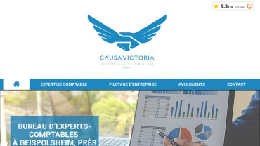 Page d'accueil du site : Causa-Victoria
