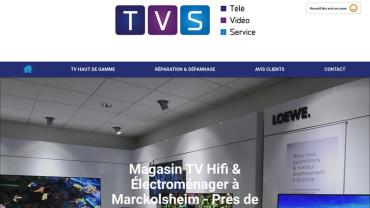 Page d'accueil du site : Télé Vidéo Service