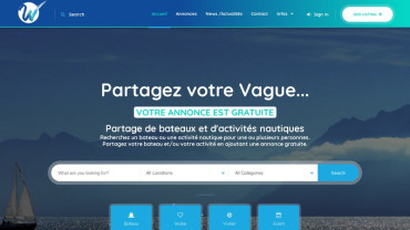 Page d'accueil du site : WakeSharing