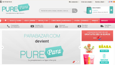 Page d'accueil du site : PurePara