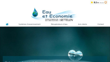 Page d'accueil du site : Eau et Economie