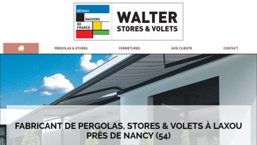Page d'accueil du site : Walter Stores Laxou