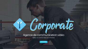 Page d'accueil du site : Film Corporate