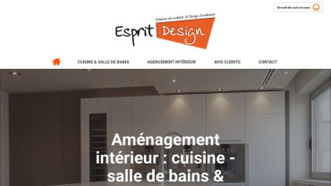 Page d'accueil du site : Esprit Design