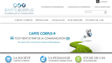 Page d'accueil du site : Capite Corpus