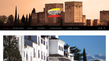 Page d'accueil du site : Andalousie