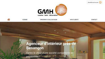 Page d'accueil du site : Cuisines GMH