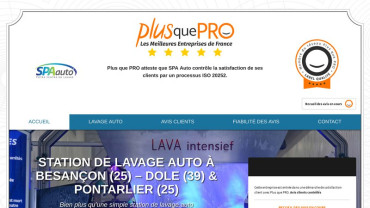 Page d'accueil du site : SPA Auto