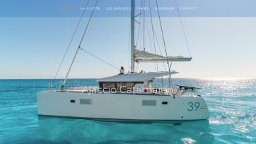 Page d'accueil du site : Ajaccio Catamaran