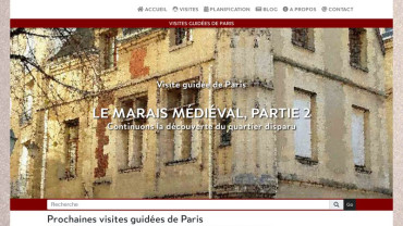 Page d'accueil du site : Paris-grad.com