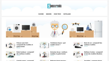 Page d'accueil du site : Selectronic.fr