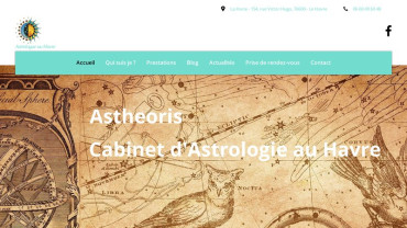 Page d'accueil du site : Astheoris