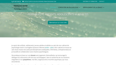 Page d'accueil du site : François Adam