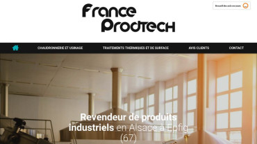 Page d'accueil du site : France Prodtech