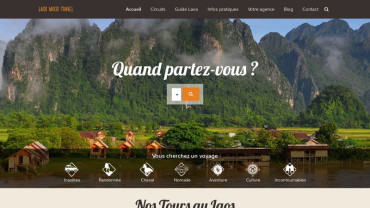 Page d'accueil du site : Voyage Laos