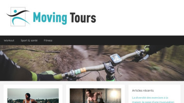 Page d'accueil du site : Moving Tours