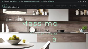 Page d'accueil du site : Massimo Cucine 