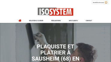 Page d'accueil du site : Isosystem