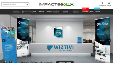 Page d'accueil du site : Impactexpo