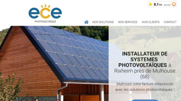 Page d'accueil du site : Electro Concept Energie