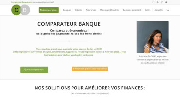 Page d'accueil du site : Comparateur Banque