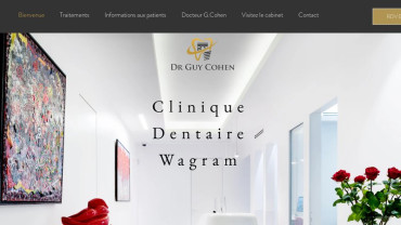 Page d'accueil du site : Clinique Wagram