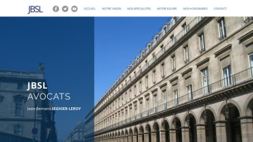 Page d'accueil du site : Cabinet d'Avocats SEGHIER-LEROY