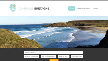 Page d'accueil du site : Camping Bretagne