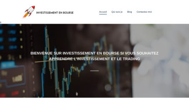 Page d'accueil du site : Investissement en Bourse
