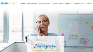 Page d'accueil du site : Serenizen