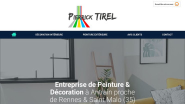 Page d'accueil du site : Pierrick Tirel