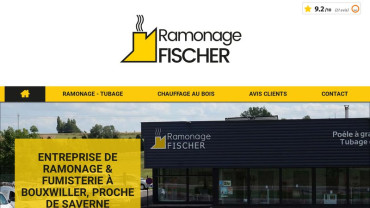 Page d'accueil du site : Ramonage Fischer