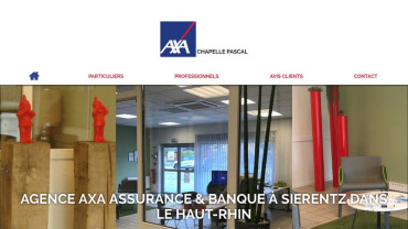 Page d'accueil du site : AXA Chapelle