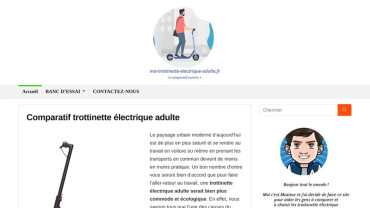 Page d'accueil du site : Ma Trottinette Electrique Adulte