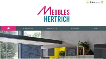 Page d'accueil du site : Meubles Hertrich