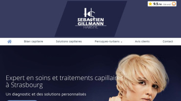Page d'accueil du site : Sébastien Gillmann Hairstyl