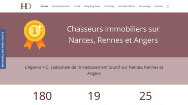 Page d'accueil du site : Chasseur Immobilier Nantes
