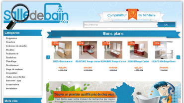 Page d'accueil du site : SalledeBain.com