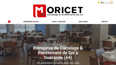 Page d'accueil du site : Moricet (Ets)