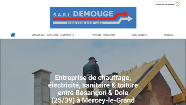 Page d'accueil du site : SARL Demouge