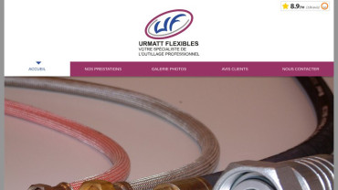 Page d'accueil du site : Urmatt Flexibles