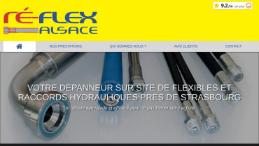 Page d'accueil du site : Ré-Flex Alsace