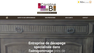 Page d'accueil du site : Caroline B