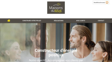 Page d'accueil du site : Maisons du Midi