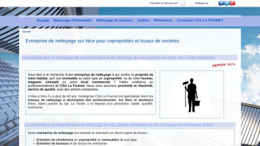 Page d'accueil du site : La Fouinet 