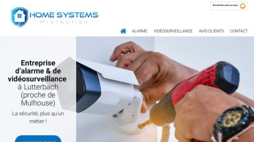 Page d'accueil du site : Home Systems Protection
