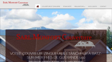Page d'accueil du site : Monfort Couverture