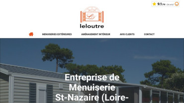 Page d'accueil du site : Leloutre