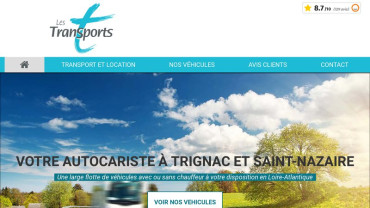 Page d'accueil du site : Les Transports T
