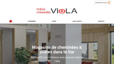 Page d'accueil du site : Viola